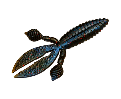 Strike King RO4-807 Rodent 4"  Green Pumpkin Purple Swirl, 6pk