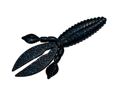 Strike King RO4-2 KVD Perfect Plastics Rodent, 4", Black Blue