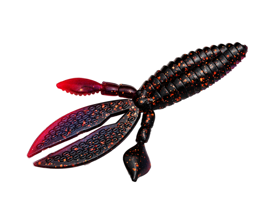 Strike King RO4-809 Rodent 4"  Tequila Sunrise Orange Flake, 6pk