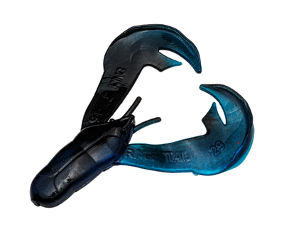 Strike King Rage Chunk  Black Blue Swirl 7pk