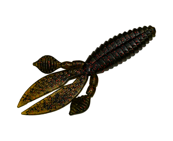 Strike King RO4-18 Rodent 4" Watermelon Red &amp; Black, 6pk