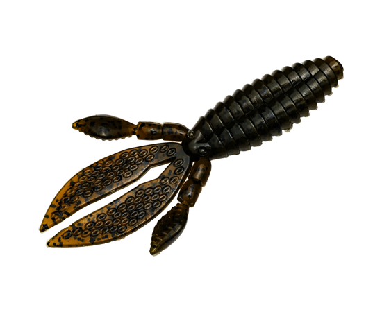 Strike King RO4-46 KVD Perfect Plastics Rodent, 4",Green Pumpkin