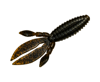 Strike King RO4-46 KVD Perfect Plastics Rodent, 4",Green Pumpkin