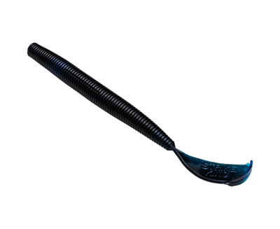 Strike King Rage Cut-R Worm 6" Black Blue Swirl 