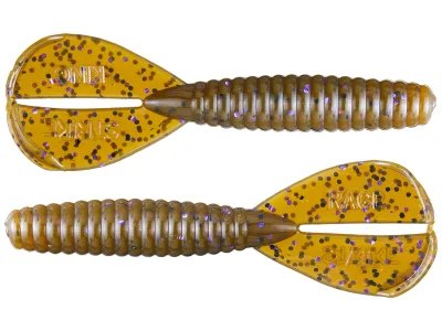 Strike King Rage Menace Grub Green Pumpkin Purple 8pk