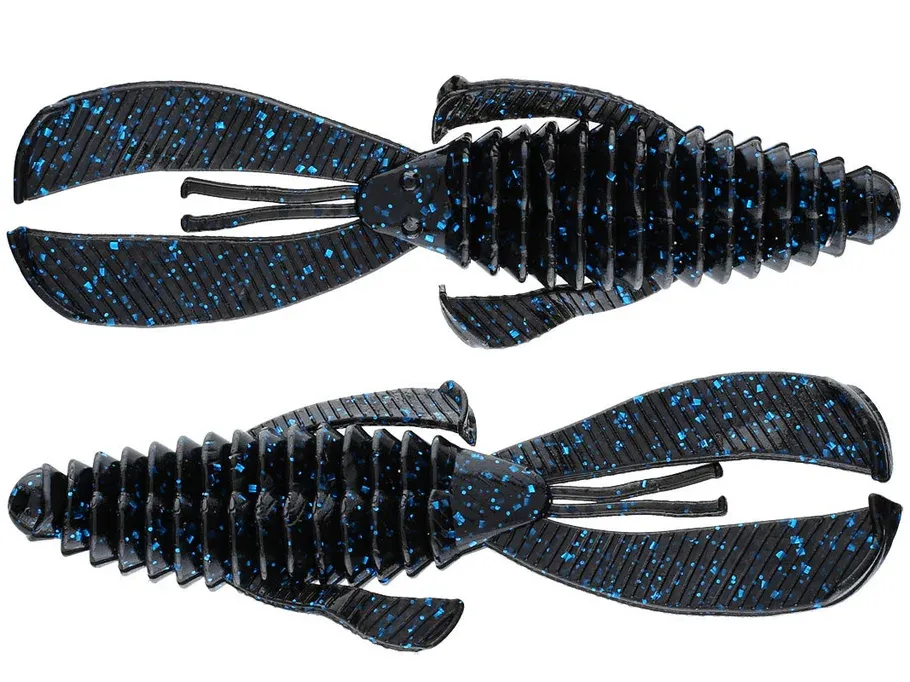 Strike King Rage Tail DB Bug, Black Blue Flake