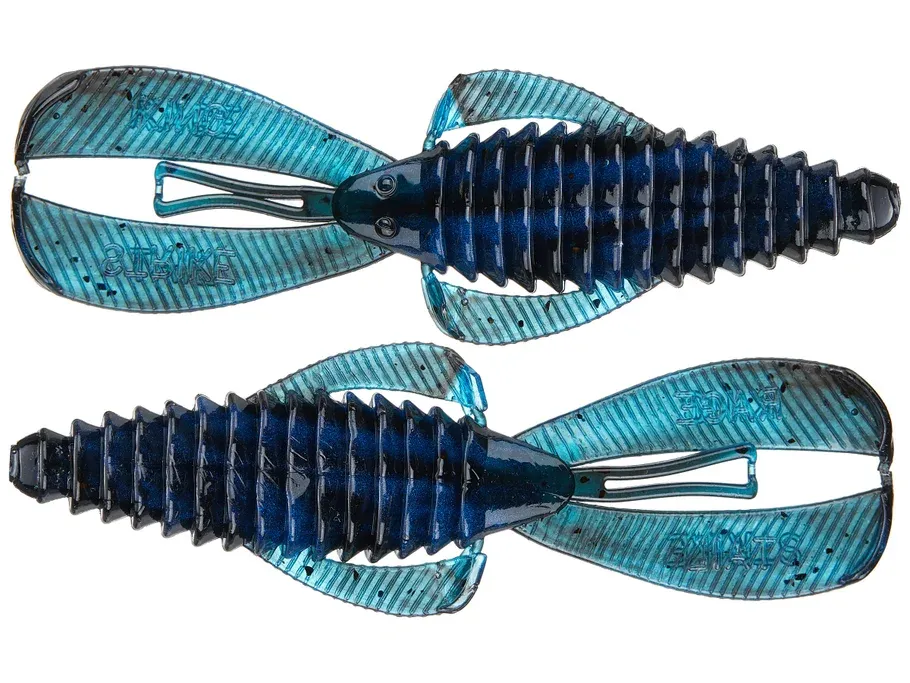 Strike King Rage Tail DB Bug, Black Blue Swirl 