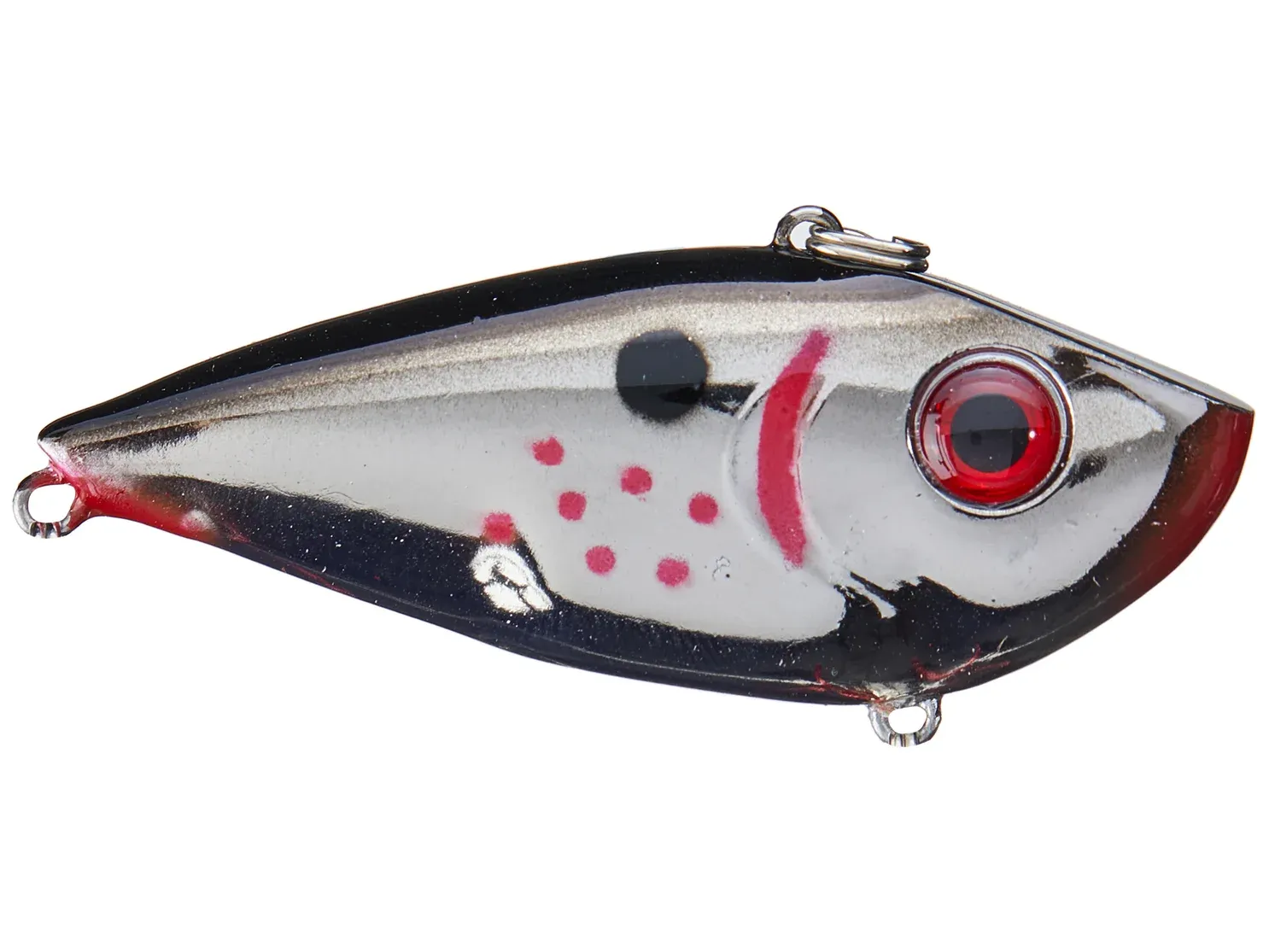 Strike King Red Eye Shad, 1/2oz Bleeding Chr Black