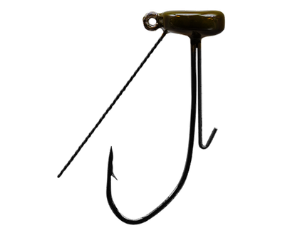 Strike King TG Ned Jig Head  1/16oz Green Pumpkin 4pk