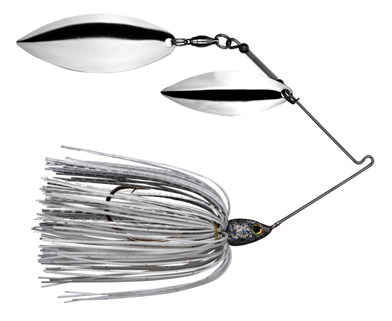 Strike King TG Spinner W/W, 3/8oz White/Silver