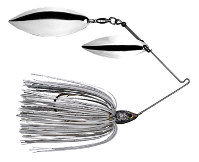 Strike King TG Spinner W/W, 3/8oz White/Silver