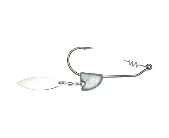 Strike King TGBLB38-U Tour Grade Belly Blade 3/8 oz,Unpainted