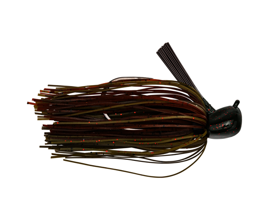 Strike King TGSKJ12-46 Tour Grade Skipping Jig 1/2 oz, Green Pumpkin