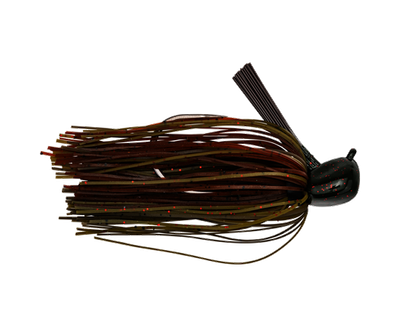 Strike King TGSKJ38-46 Tour Grade Skipping Jig 3/8 oz, Green Pumpkin