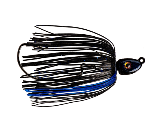 Strike King TGSSJ38-2 Tour Grade Swinging Swim Jig, 3/8 oz, Black