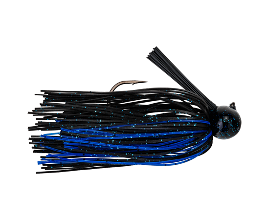 Strike King Tour Grade Football Jig, 3/4 oz, Black Blue,1pk