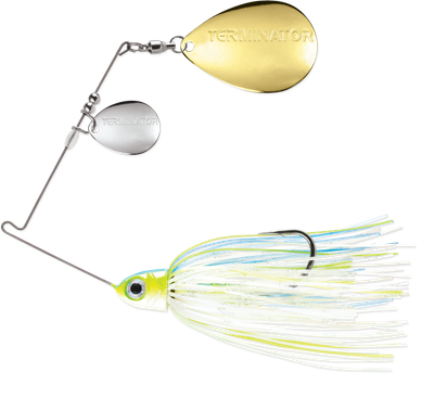 Terminator PSS38CC110NG Pro Series Spinnerbait, 3/8oz, Double Colorado, Nickel &amp; Gold, Nashville Sexy, 1 Pk
