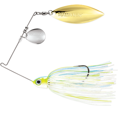 Terminator PSS38CW110NG Pro Series Spinnerbait, 3/8oz, Colorado &amp; Willow, Nickel &amp; Gold, Nashville Sexy, 1 Pk