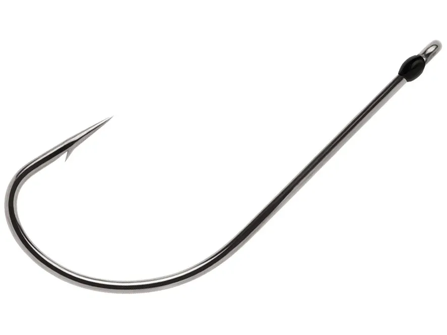 VMC NK#4BNPP Neko Hooks, Sz4, Wide Gap, Offset, Closed Eye, Long Shank