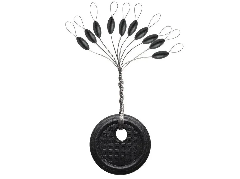 VMC SSBM Sinker Stops Black Medium 10Pk