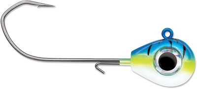 VMC Sleek Jig, 1/2oz, #3/0 Hook, Blue Fire UV, 4/Pack