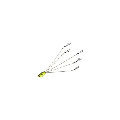 YUM YUMB5FL YUMbrella 5-Wire Fishing Rig, 7", Foxy Lady, Floating