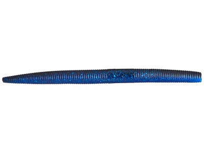Yum YDG573 Dinger Worm 5" Black/Blue Laminate,8/Bag