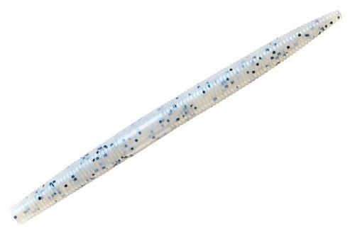 Yum YDG579 Dinger Worm 5", Glimmer Blue Pepper,8/Bag