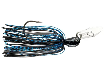 Z-Man  Chatterbait Jackhammer Stealthblade 1/2 oz Black Blue