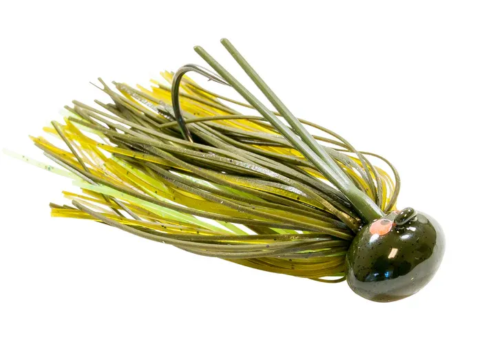 Z-Man CEFB34-05 Crosseyez Football Jig 3/4 oz Green Pumpkintreuse