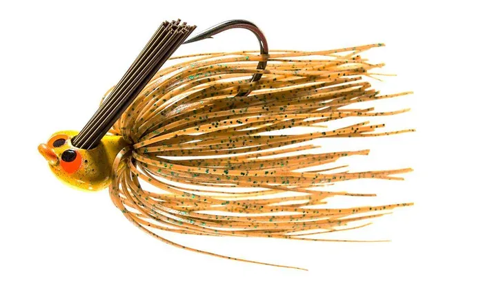 Z-Man CEFL38-07 Crosseyez Flipping Jig 3/8 oz Spring Pumpkin