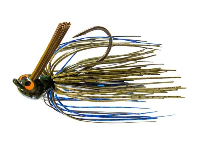 Z-Man CEFL38-08 Crosseyez Flipping Jig 3/8 oz Bruised Green Pumpkin