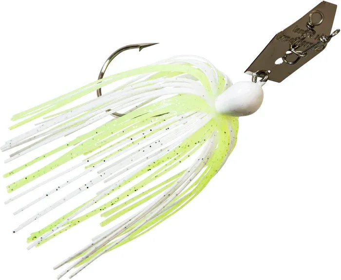 Z-Man Original Chatterbait Bladed Swim Jig 4-1/2", 1/2 oz, 5/0 Hook, Chartreuse/White