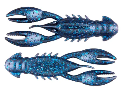Z-Man PRCR-02PK3 Pro Crawz 3.5" Black Blue Flake 3 Pack	