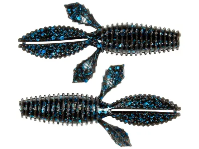 Z-Man TBUGZ-02PK6 TRD Bugz 2.75" Black/Blue 6 Pack