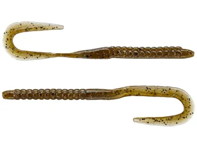 Zoom 001284-SP U-Tale Worm, 6 3/4" 20Pk, Green Pumpkin Magic