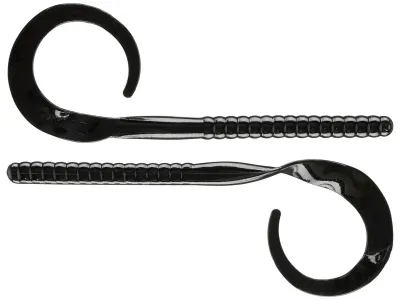 Zoom 026038-SP Ol' Monster Worm, 10 1/2", 9Pk, Black	