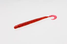 Zoom 035018-SP Dead Ringer Curly Tail Ring Worm, 6", 20Pk, Cherry	