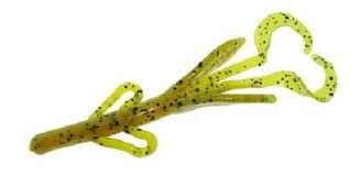 Zoom 042012-SP Baby Brush Hog, 4" 12Pk, Chartreuse Pumpkin	