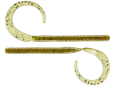 Zoom 026304-SP Ol' Monster Worm, 10 1/2", 9Pk, Watermelon Red Magic	