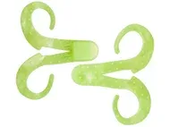 Zoom 043046 Swimmin' Chunk, 3", 10Pk, Chartreuse Pearl