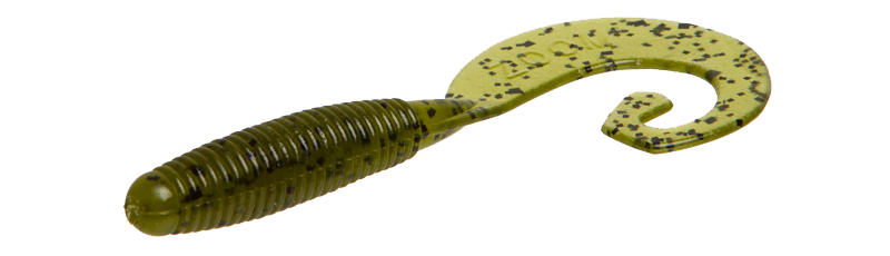 Zoom 4" Tab Tail Grub Green Pumkin