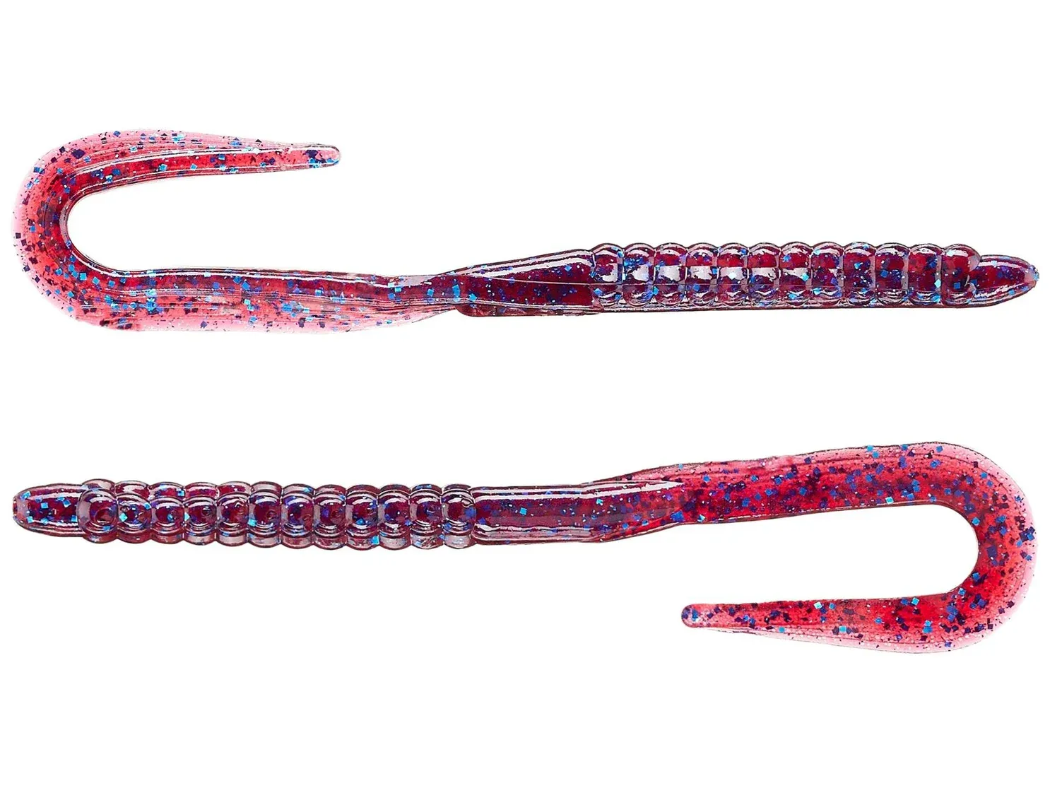 Zoom 144004 Mag U-Tale Worm 7.5" 15pk, Plum