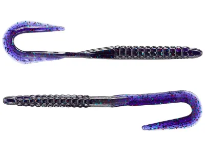 Zoom 144281 Mag U-Tale Worm 7.5" 15pk, junebug red