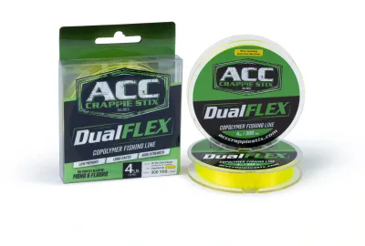 ACC Crappie DualFlex Co-Poly   300 yd Chartreuse 4 lb