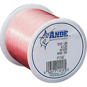 Ande A14-100P Premium Mono Line 1/4lb Spool 100lb 125yd Pink