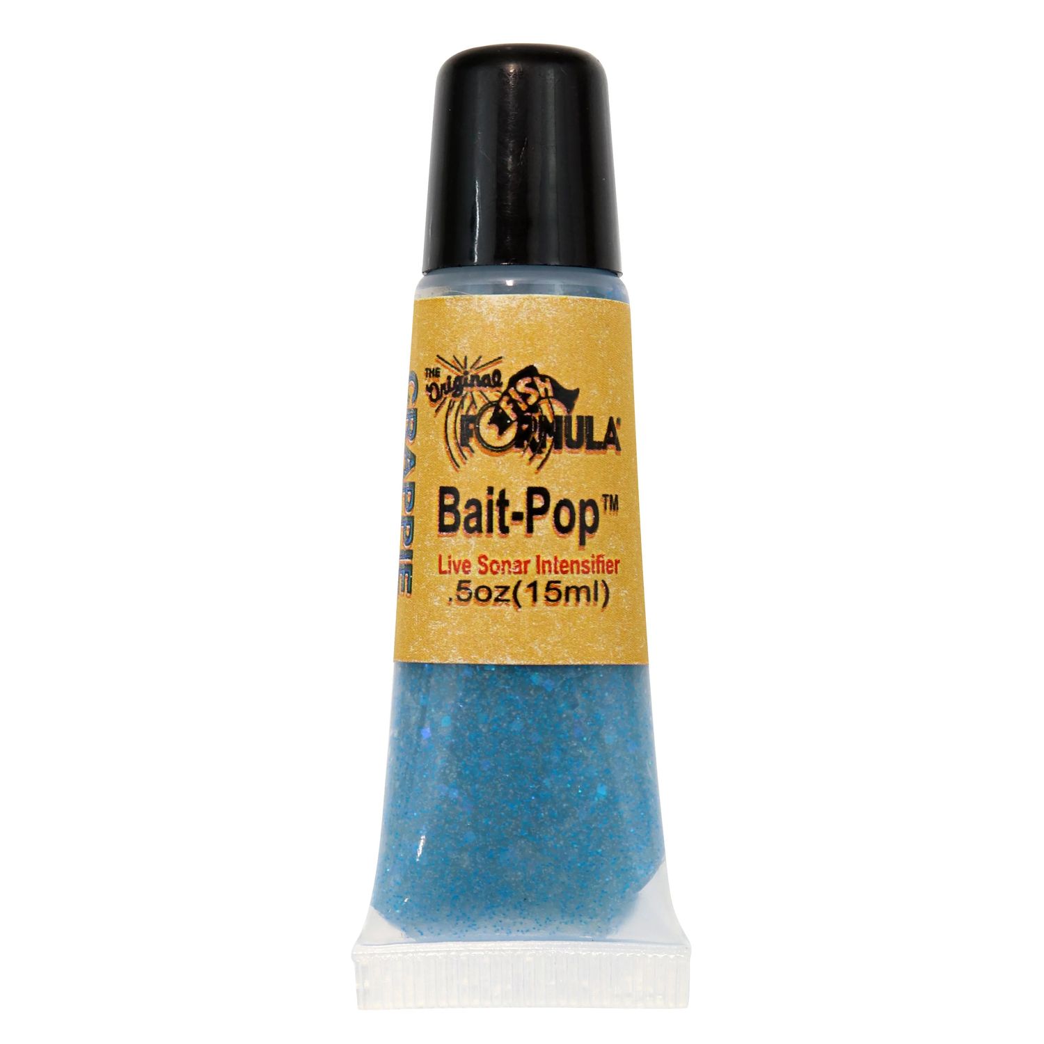 Bait-Pop  Blue  Live Sonar Intensifier Scented Sparklscales .5oz Tube