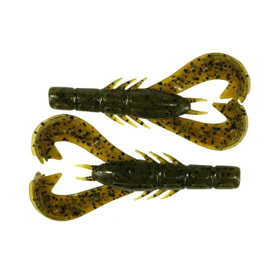 Googan Krackin' Craw 4'' Green Pumpkin 7pk