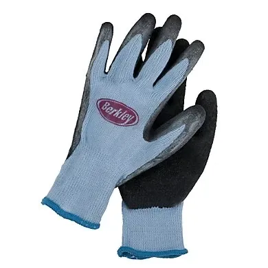 Berkley BTFG Non-Slip Coated Fisherman's Glove Blue &amp; Grey