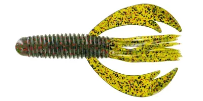 Big Bite SWCRWT-01 Swimming Craw Tube, 4", Watermelon Red Flake